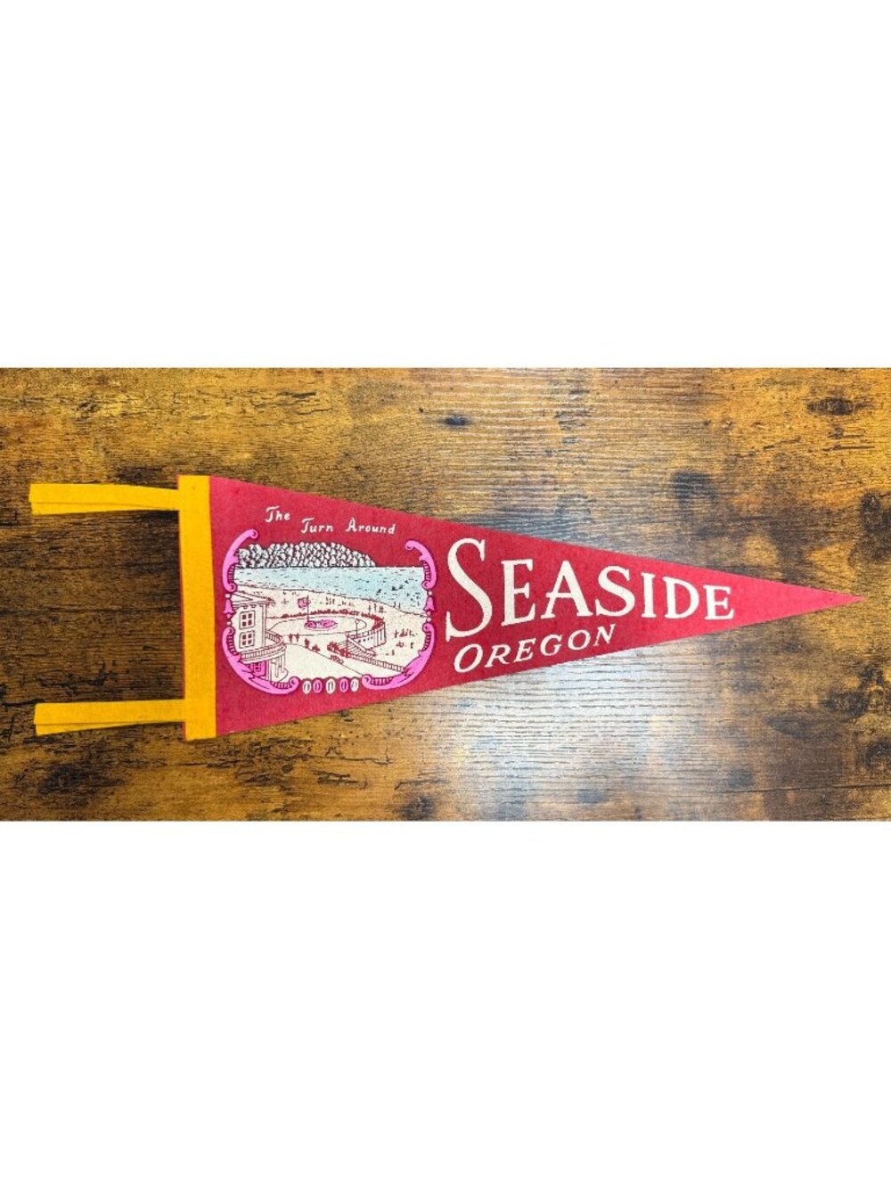 Vintage Seaside Oregon pennant